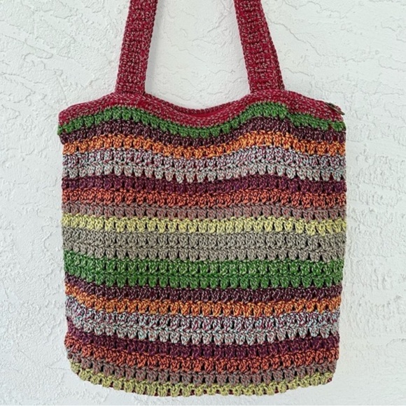 The Sak Handbags - The Sak Crochet Multi-color Shoulder Bag Length 14” Height 12” Boho